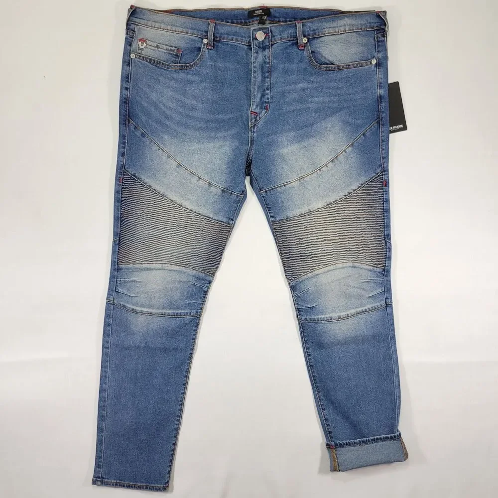 True Religion Men's Denim Jeans Rocco Relaxed Skinny Size 40x33 NEW‎